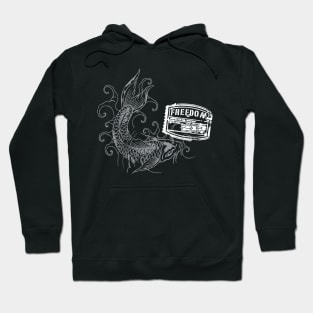 Chinese Fish Freedom Creative Design Hoodie